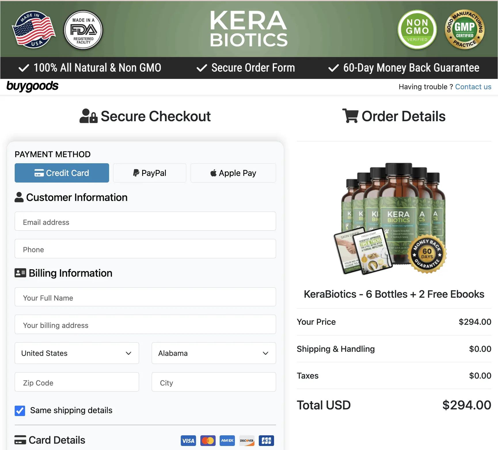 Kerabiotics bottle